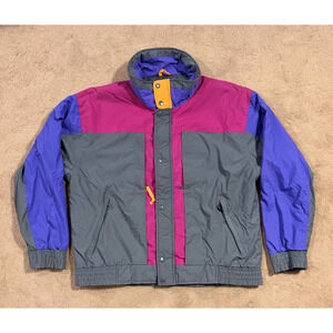 VINTAGE Woolrich Jacket Mens XL Purple Sigmet Gear Retro Hiking Outdoors 80s 90s